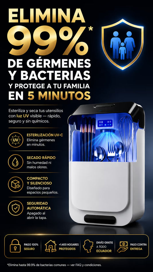 Esterilbox UV Pro - Organizador de cubiertos